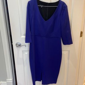 Judith & Charles electric blue a line dress